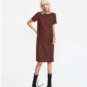 Zara Striped Midi Dress